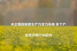 央企围绕新质生产力发力布局 多个产业链共链行动启动