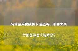 特朗普关税威胁下 墨西哥、加拿大央行都在准备大幅降息？