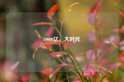 10000亿，大时代