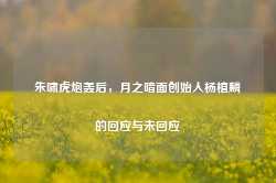 朱啸虎炮轰后，月之暗面创始人杨植麟的回应与未回应