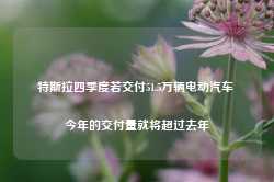 特斯拉四季度若交付51.5万辆电动汽车 今年的交付量就将超过去年