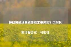 特朗普或给金融体系带来风险？美财长耶伦警告这一可能性